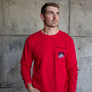 Colosseum Red Pocket Tee