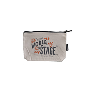 The World's A Stage Zipper Bag