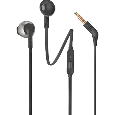 JBL TUNE 205 EARBUDS WITH MIC - BLACK