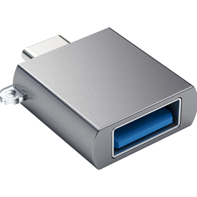 SATECHI ALUMINUM TYPE-C TO TYPE A USB 3.0 ADAPTER - SPACE GRAY